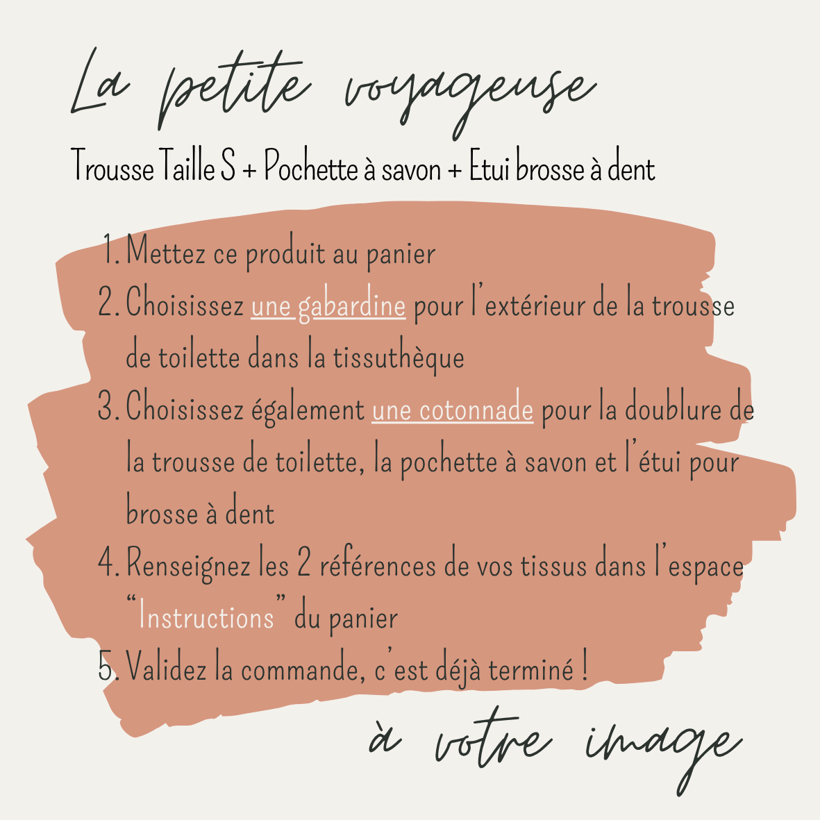 Personnalisation - Collection Set Trousse de toilette